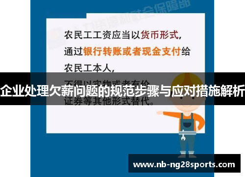 企业处理欠薪问题的规范步骤与应对措施解析
